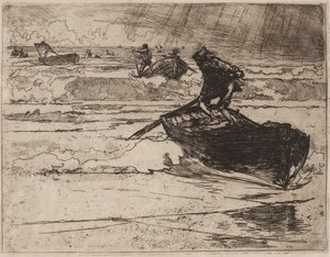 Pescadores Huyendo de la Tormenta, 1892