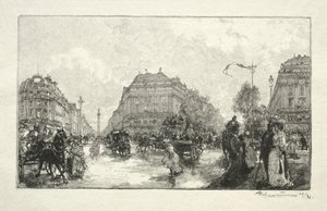 Plaza de la Ópera de Auguste Louis Lepère