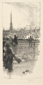 Quai des Grands Augustins, París de Auguste Louis Lepère