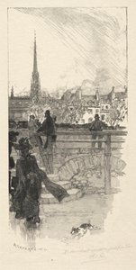 Quai des Grands Augustins, París de Auguste Louis Lepère