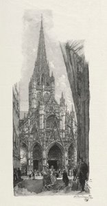 Rouen Illustré: Iglesia de San Maclou, 1896 de Auguste Louis Lepère