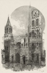 Rouen Illustré: La Catedral de Rouen, 1888 de Auguste Louis Lepère