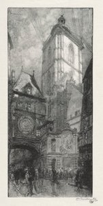 Rouen Illustré: El Gran Reloj de Auguste Louis Lepère