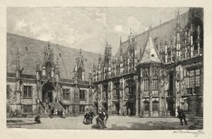 Rouen Illustré: El Palacio de Justicia de Auguste Louis Lepère