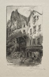 Rue Galande de Auguste Louis Lepère
