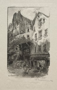 Rue Galande de Auguste Louis Lepère