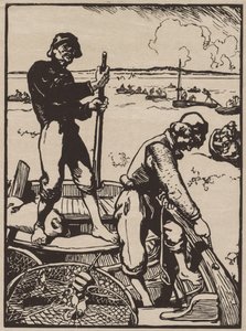 Pescadores de camarones de Auguste Louis Lepère
