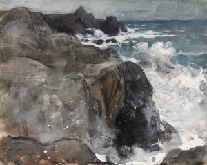 Tormenta en la Isla de Yeu de Auguste Louis Lepère