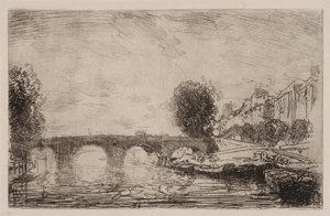Atardecer en Pont Marie, 1890 de Auguste Louis Lepère