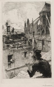 Sobre los Tejados cerca de Notre Dame, 1893
