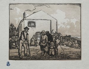 Los Mendigos en la Última Casa de Auguste Louis Lepère