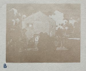 Los mendigos en la última casa, 1905 de Auguste Louis Lepère