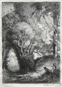 El barranco en junio de Auguste Louis Lepère