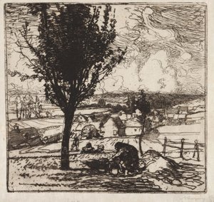 Vista de Jouy-le-Moutier, 1893 de Auguste Louis Lepère