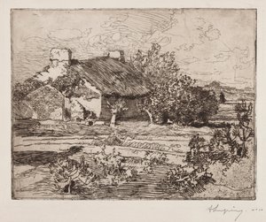 Vieja Bourrine, Casa del Marais, Vendée de Auguste Louis Lepère