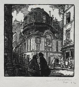 Vista del Hotel Colbert de Auguste Louis Lepère