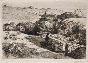 Vista del puerto de la Meule de Auguste Louis Lepère