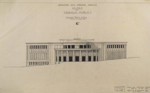 Proyecto para el Musee des Travaux Publiques, Fachada, Place d