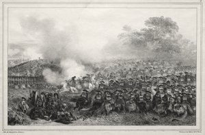 Álbum de 1835: Carré enfoncé... de Auguste Raffet