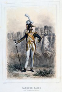 Tambor mayor de los granaderos a pie, 1859 de Auguste Raffet