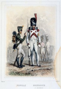 Granadero y alumno del 3er Regimiento, 1859 de Auguste Raffet