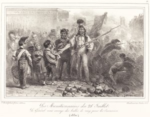 Les Munitionaires du 28 Juillet de Auguste Raffet