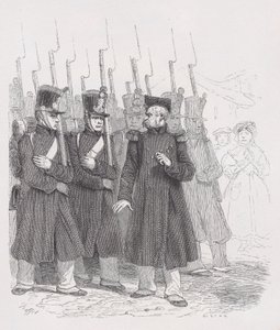 El viejo cabo del libro Obras completas de Béranger, 1836 de Auguste Raffet