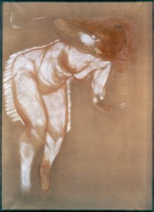 Estudio para un desnudo sentado de Auguste Renoir