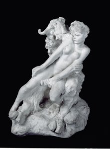 Fauno y ninfa, c.1886 de Auguste Rodin