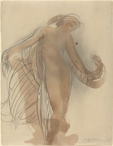 Figura mirando hacia adelante de Auguste Rodin