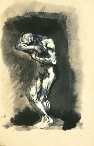 Ilustración para Las flores del mal de Charles Baudelaire, 1887-1888 de Auguste Rodin