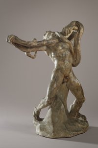 Hombre con Serpiente, c.1886 de Auguste Rodin
