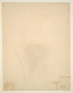 Desnudo de pie, perfil derecho de Auguste Rodin