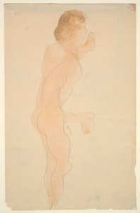 Desnudo de pie, de lado y de espalda de Auguste Rodin