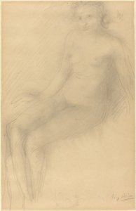 Desnudo femenino sentado de Auguste Rodin