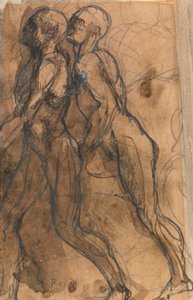 Las sombras acercándose a Dante y Virgilio de Auguste Rodin
