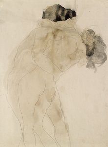 Dos figuras abrazándose, c1900 de Auguste Rodin