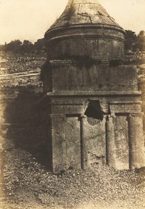 Tumba de Absalón, Valle del Cedrón, Jerusalén,1854 (foto)
