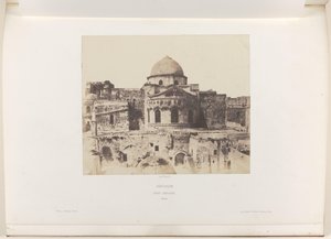 Ábside de la Iglesia del Santo Sepulcro en Jerusalén Jerusalén. San Sepulcro. Abside (título sobre el objeto) de Auguste Salzmann