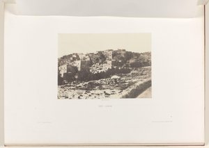Vista de Belén Beit Lehem (título sobre el objeto) de Auguste Salzmann