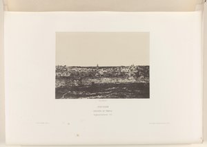 Gezicht op Jeruzalem, met de ommuring van de tempel Jerusalén. Recinto del templo. Vista general de la cara este (título sobre objeto)