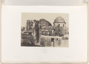 Vista de la Iglesia del Santo Sepulcro en Jerusalén Jerusalén. San Sepulcro. Vue generale (título sobre objeto) de Auguste Salzmann