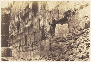Jerusalén. Recinto del Templo, lado oeste. Heit-el-Morharby de Auguste Salzmann