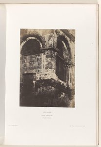 Kapel van de Heilig Grafkerk, Jerusalén Jerusalén. Santo Sepulcro. Calvary Chapel (título sobre el objeto) de Auguste Salzmann