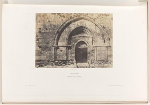 Tumba de Maagd Maria te Jeruzalem Jerusalén. Tumba de la Virgen (título sobre objeto) de Auguste Salzmann