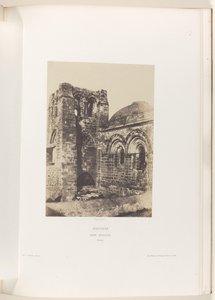 Torre de la Iglesia del Santo Sepulcro en Jerusalén Jerusalén. San Sepulcro. Clocher (título sobre objeto) de Auguste Salzmann