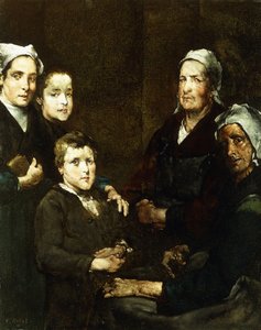La familia bretona de Auguste Theodule Ribot