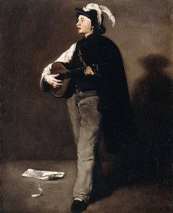 El jugador de mandolina de Auguste Theodule Ribot