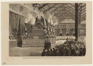 Últimos honores a Giacomo Meyerbeer en París, en la Estación del Norte el 6 de mayo de 1864, ca 1864 de Auguste Victor Deroy