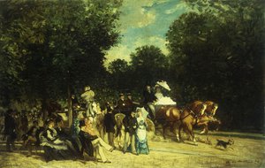 Un día en el parque, 1875 de Auguste de Molins
